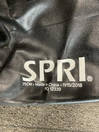 Used SPRI EXERCISE BALL Body/Fit Ball Black 75 cm 11614-S000218941