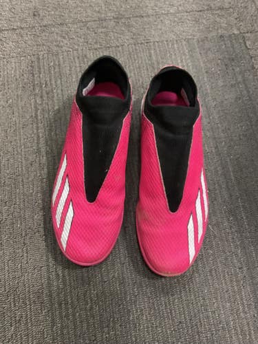 Used Adidas X Soccer Turf Shoes Black And Pink Junior 05 11614-S000218874