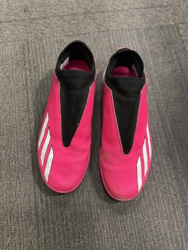 Used Adidas X Soccer Turf Shoes Black And Pink Junior 05 11614-S000218874
