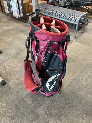 Used Sun Mtn THREE 5 Mens Stand Bag Maroon 11614-S000218094