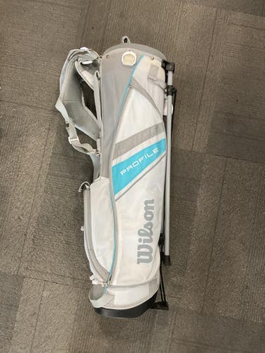 Used Wilson PROFILE 4 WAY Jr Stand Bag White 11614-S000213047