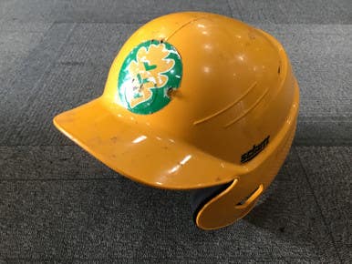 Used Schutt BATTING HELMET Batting Helmet No Mask Gold MD 11614-S000204770