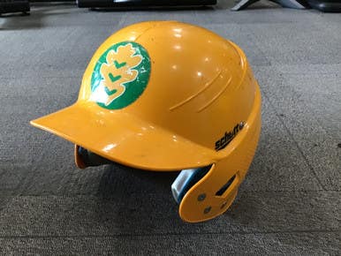 Used Schutt BATTING HELMET Batting Helmet No Mask Gold MD 11614-S000204772