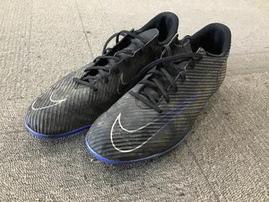 Used Nike MERCURIAL Soccer Cleats Black And Royal Blue Senior 10 11614-S000204333