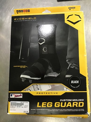 Used Evoshield BB/SB Shin/Foot Protector Black 11614-S000203911