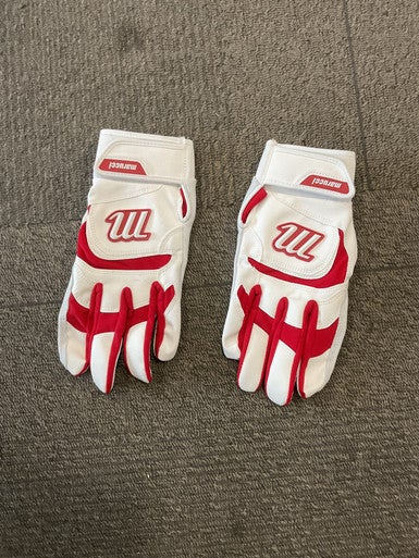 Used Marucci BB/SB Batting Gloves Red LG 11614-S000220688
