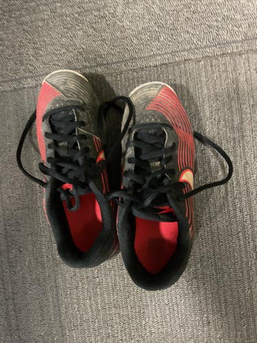 Used Nike SOFTBALL CLEATS BB/SB Cleats Red Junior 01 11614-S000220575