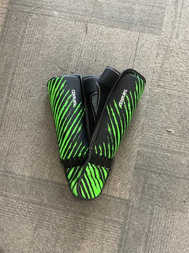 Used Century Martial Arts Shin Pads Green SM 11614-S000218558