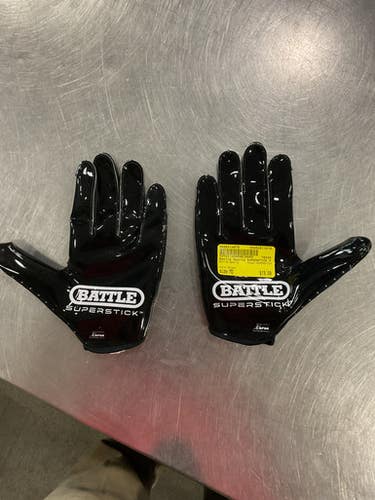 Used Battle Sports SUPERSTICK FB Gloves Black MD 11614-S000214078