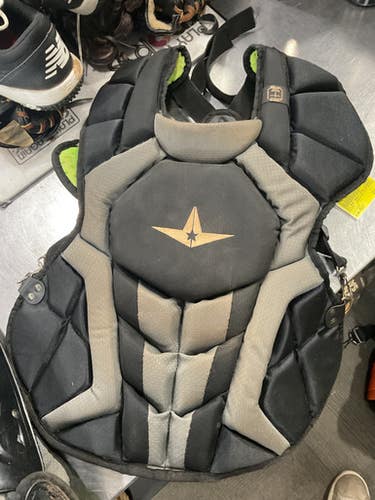Used All Star ALL STAR CHEST PAD Catchers Chest Protector Black Adult 11614-S000214017
