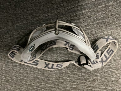 Used STX 2 SEE GOGGLES Lacrosse Facial Protect Grey SM 11614-S000223800