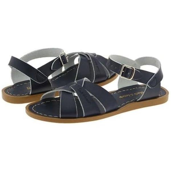 Salt Water Sandal by Hoy Shoes Original Women's 7 Navy Open Toe Sandals TZP559