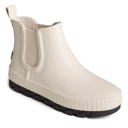 Sperry Torrent Boots Women's US 9 White Leather Waterproof Rain Chelsea TZP529