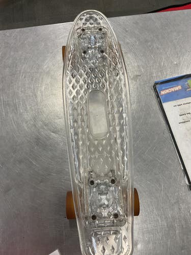 Used LIGHT UP PENNIE BOARD Complete Skateboard Grey Regular 11614-S000220971