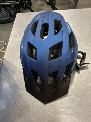 Used NAVY BLUE ADULT BIKE HELMET W SUN GUARD Bike Helmet Navy Blue SM 11614-S000220957