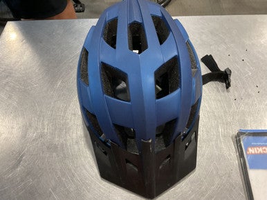 Used NAVY BLUE ADULT BIKE HELMET W SUN GUARD Bike Helmet Navy Blue SM 11614-S000220958