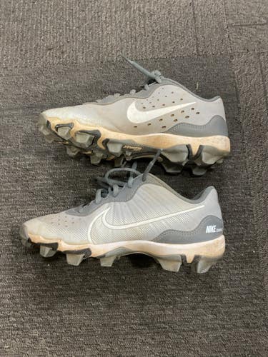 Used Nike DIAMOND BB/SB CLEATS BB/SB Cleats Grey Junior 04 11614-S000216704