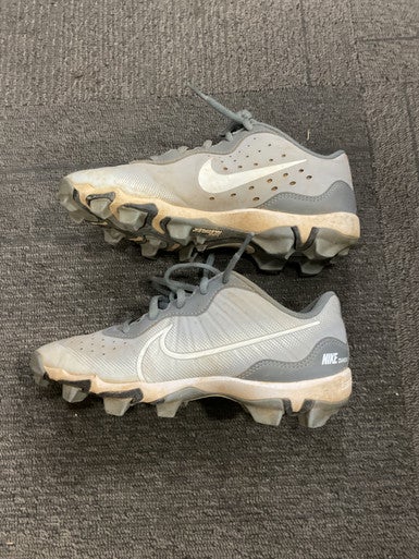 Used Nike DIAMOND BB/SB CLEATS BB/SB Cleats Grey Junior 04 11614-S000216704