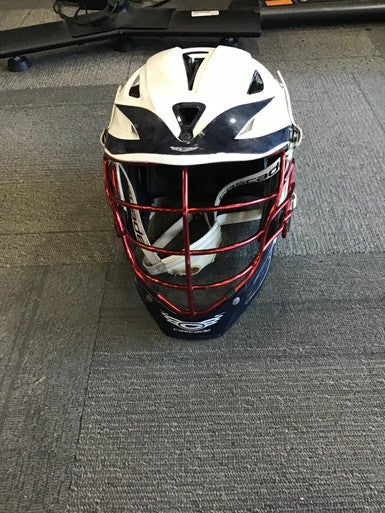 Used Cascade R HELMET Lacrosse Helmet White One Size 11614-S000202396