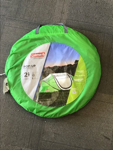 Used Coleman POP-UP EXPANSIBLE 1 & 2 Man Tent Green 2-person 11614-S000202035