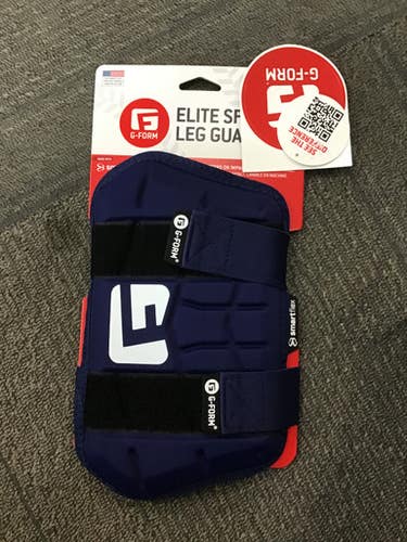 Used G-Form ELITE SPEED LEG GUARD BB/SB Shin/Foot Protector Navy Blue 11614-S000200726