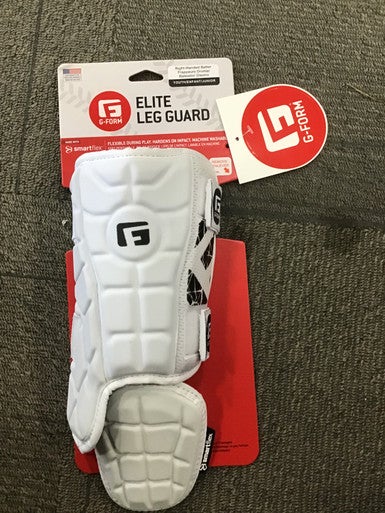 Used G-Form ELITE Youth LEG GUARD BB/SB Shin/Foot Protector White 11614-S000200724