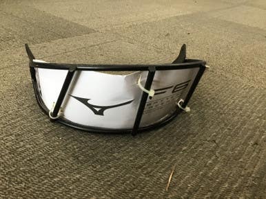 Used Mizuno F6 BATTERS FACEMASK Batting Helmet Mask Black One Size 11614-S000200696