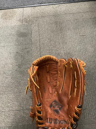 Used Wilson FP AZTEC LEATHER BB/SB Glove RH Throw Brown 12" 11614-S000224218