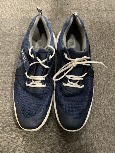 Used Foot Joy FLEX Mens Golf Shoes Navy Blue Senior 11.5 11614-S000223317
