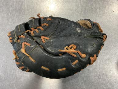 Used Mizuno BLACK 1B MITT BB/SB First Base RH Throw Black 12" 11614-S000221057