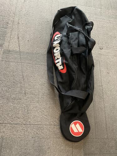 Used Worth BAT BAG BB/SB Player Carry Bag Black 11614-S000221017