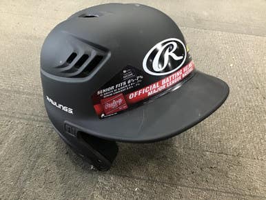 Used Rawlings R16 Batting Helmet No Mask Black One Size 11614-S000203842