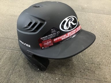 Used Rawlings R16 Batting Helmet No Mask Black One Size 11614-S000203842