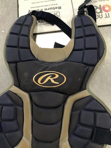 Used Rawlings CHEST PROTECTOR Catchers Chest Protector Navy Blue Junior 11614-S000203161