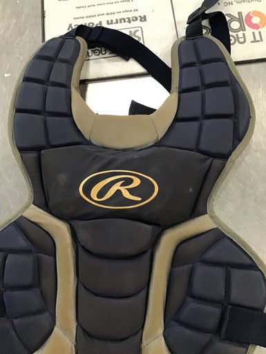 Used Rawlings CHEST PROTECTOR Catchers Chest Protector Navy Blue Junior 11614-S000203161