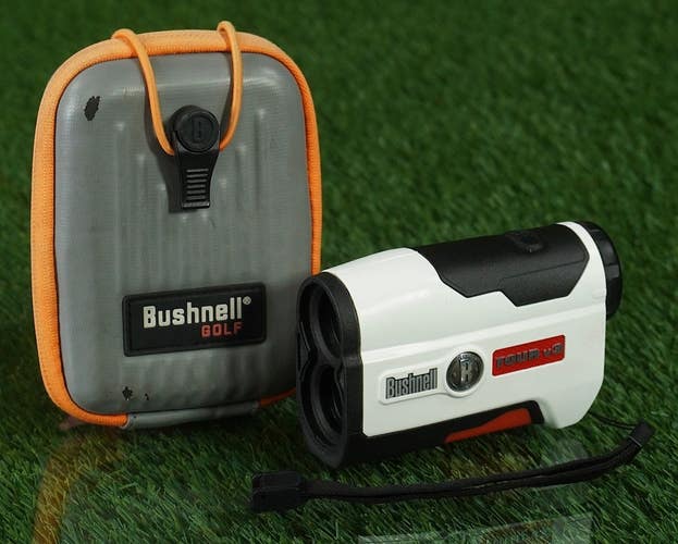 BUSHNELL TOUR V3 RANGEFINDER GOLF RANGE FINDER YARDAGE WITH JOLT HARD CASE