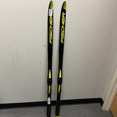 Used Fischer SPRINT CROWN Boys XC Ski/Binding Black And Optic Yellow 140 cm 11855-S000194072