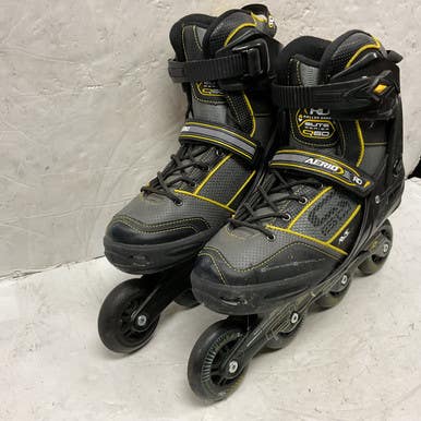 Used RollerDerby ELITE SERIES Q60 Senior Rec Fitness Skates Black Senior 10 11855-S000194049