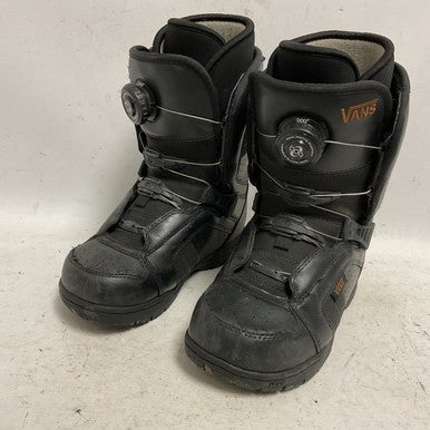Used Vans ENCORE BOA Boys Snowboard Boots Black Junior 03 11855-S000194046