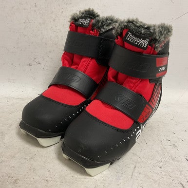 Used Alpina 5960-1K Boys NNN XC Ski Boots Black YT-12 11855-S000194038