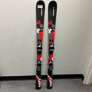 Used Elan MAXX Boys DH Ski/Binding Black And Red 130 cm 11855-S000194027