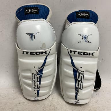 Used Itech 155TL Youth Shin Guards White 7" 11855-S000194021