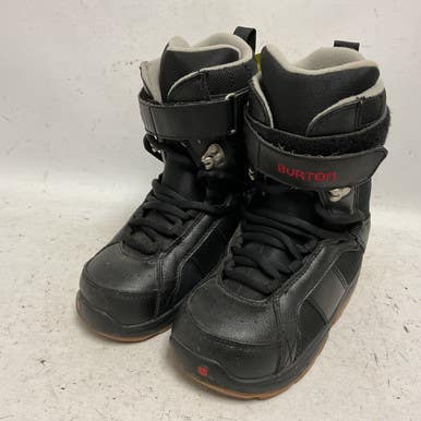 Used Burton KIDS FREESTYLE Boys Snowboard Boots Black Junior 03 11855-S000194013