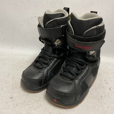 Used Burton KIDS FREESTYLE Boys Snowboard Boots Black Junior 03 11855-S000194013