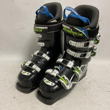 Used Nordica DOBERMANN Boys DH Ski Boot Black 245 MP - M06.5 - W07.5 11855-S000194010