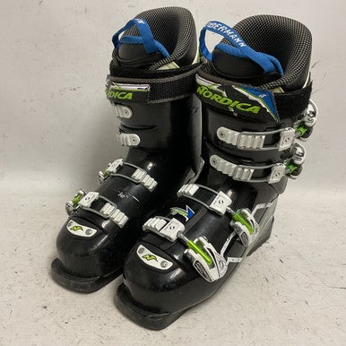 Used Nordica DOBERMANN Boys DH Ski Boot Black 245 MP - M06.5 - W07.5 11855-S000194010
