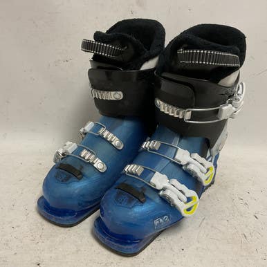 Used Salomon T3 Boys DH Ski Boot Royal Blue 225 MP - J04.5 - W5.5 11855-S000193998