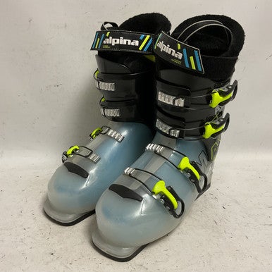 Used Alpina AJ4 MAX Mens DH Ski Boot Optic Yellow 265 MP - M08.5 - W09.5 11855-S000193995