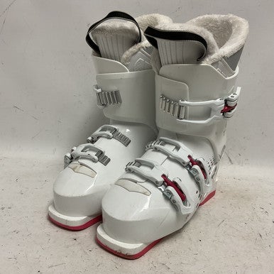 Used Alpina AJ3 Womens DH Ski Boot White 245 MP - M06.5 - W07.5 11855-S000193994