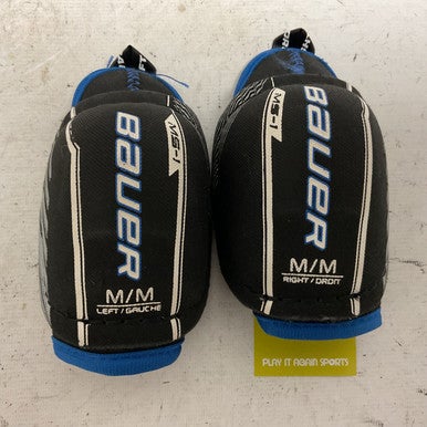 Used Bauer MS-1 Youth Elbow Pads Black And Navy Blue MD 11855-S000193981
